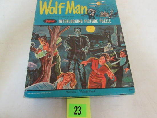 Rare Vintage 1950's/60's Jaymar Wolfman Puzzle Sealed Mib