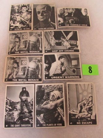 Lot (10) Original 1966 Topps Lost In Space Trading Cards