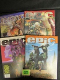 Epic Illustrated #4, 6, 10, 12 Bronze Age Marvel Sci-fi/ Fantasy Magazines