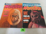 Movie Monsters #1 & 2 (1975) Horror Magazines