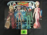 1997 Mars Attacks! Magnetic Dress-up Doll Set
