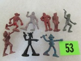 Lot (8) Vintage 1950's Captain Video Plastic Premiums Post Cereal