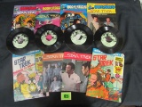 Lot (8) Vintage Star Trek Book/ Record 45 Rpm Sets