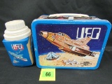 Vintage 1973 Ufo Metal Lunchbox & Thermos