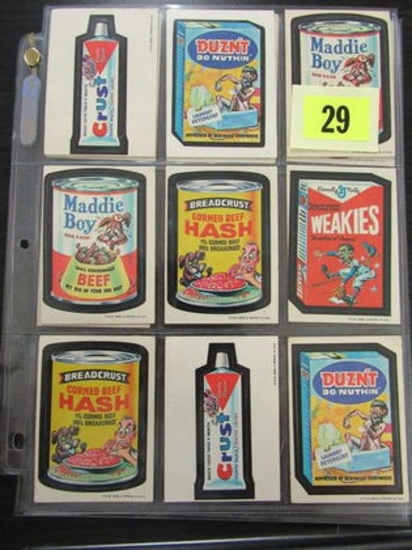 Wacky Packages Series 1 Lot Of (13)