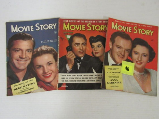 Lot (3) 1940's Movie Story Magazines