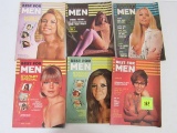Lot (6) Vintage 1960's/70's Best For Men Pin-up Magazines