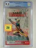 Savage Wolverine #1 (2013) Marvel 1st Issue Cgc 9.2