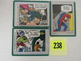 Lot (3) 1966 Topps Marvel Cards #37, 50, 59