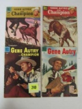 Lot (4) Golden Age Gene Autry Related Dell Comics