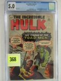 Incredible Hulk #2 (1962) 1st Green Hulk Silver Age Mega Key Cgc 5.0