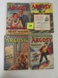 Lot (4) 1930's/40's Argosy Pulps