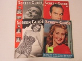 Lot (4) 1930's/40's Screen Guide Oversized Movie Magazines