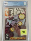 Silver Surfer V3 #50 (1991) Classic Copper Age Thanos/ Silver Foil Cgc 9.4