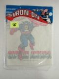 Rare! 1971 Captain America Iron On Transfer