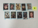 Vintage 1984 Kellogg's Cereal Star Wars Sticker Card Set (10)
