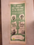 Boris Karloff Original 14 X 36 Movie Poster