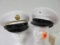 Lot of (2) U.S. Military Dress Hats Inc. Army MP and Air Force