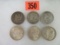 Lot of (6) US Morgan Silver Dollars Inc. (2) 1880, 1888, (3) 1921