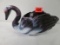 Imperial Purple Slag Glass Figural Swan