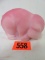 Heisey By Fenton Pink Rosalene Sow Pig