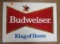 Ca. 1980s Budweiser King of Beers Metal Advertising Sign 35