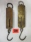 Lot of (2) Chatillion Hanging Spring Balance Scales