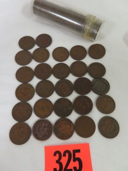 Grouping of (77) US Indian Head Cent Coins