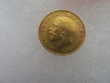 Excellent 1914 Georgivs V D.G. Britt Full Sovereign Gold Coin