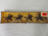 MIB Set of (4) Britains 6th Dragoon Guards Hand Painted Lead Soldiers