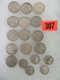 Estate Found Lot of U.S. Coins ($7.75 Face Value) Inc. Franklin Halves and Quarters