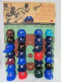 1977 Major League Baseball Mini Helmet Store Display