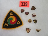 1940s-1950s American Motorcycle Association Pins and Patch