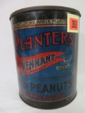 Antique 1920s Planters Pennant Brand Peanuts 10lb Metal Tin