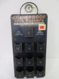 Antique Shakeproof Lock Washers Metal Easel Back Store Display Rack