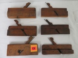 Lot of (6) Antique Woodworking Hand Planes Inc. Ohio Tool, Howland, and Union Factory