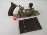 Antique Stanley No. 45 Combination Wood Working Plane w/ Cutters