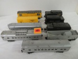 Lot of (9) Pcs. Assorted Lionel Train Rolling Stock, Passanger Cars, Tenders