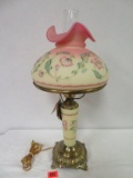 Beautiful Fenton Burmese Hand Painted 23