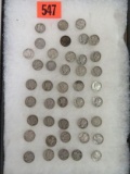 Estate Found Lot of (42) US Mercury Head Dimes