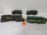 Lot of (2) Lionel Locomotives and Tenders Inc. Santa Fe 8250, Erie 8452