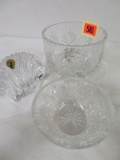 Lot of (3) Pieces of Waterford Crystal Inc. (2) Bowls and Shell Paperweight