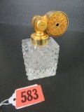 Signed Marcel Franck Crystal Glass Perfume Bottle