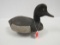 Excellent Carved Wood Glass Eyed Duck Decoy