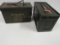 2 Vintage US Steel Ammo Cans