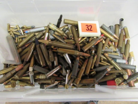 Massive Lot (250+ Rounds) Assorted Brass Pistol & Rifle Ammo