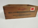 Antique Western Small Arms Metallic Cartridges Ammo Wooden Shipping Crate