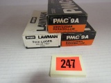 3 Full Boxes (150 Rds) NOS 9mm Luger Ammo