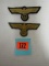 (2) Wwii Nazi Cloth Eagles