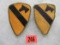 (2) Wwii 1st Cavalry Division Patches